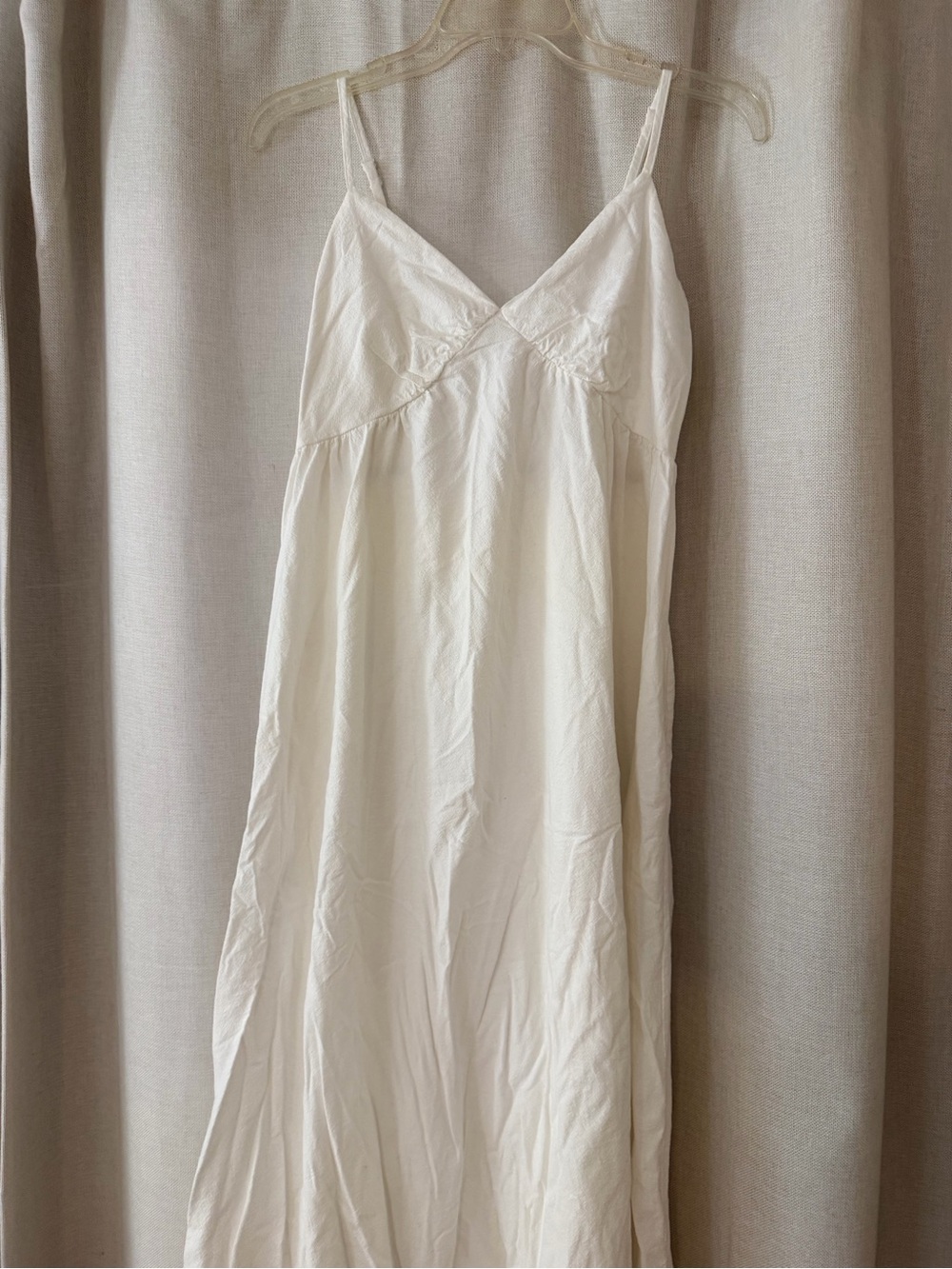 SHEIN Creamy White Spaghetti Strap Slip Dress